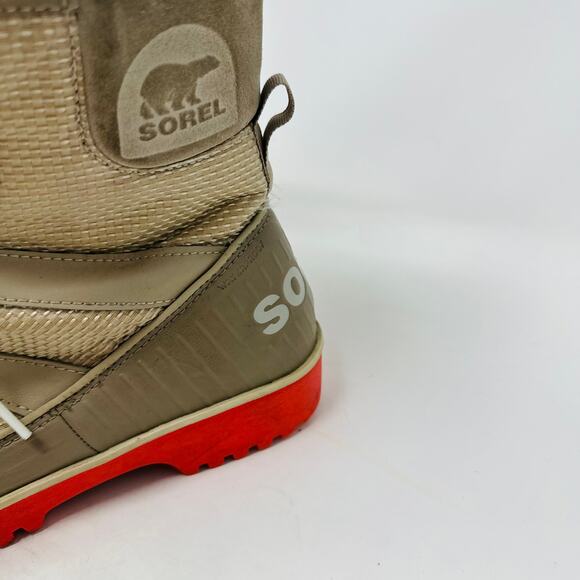 Sorel Tan Tivoli II Winter Snow Boots Pink Bottoms Size US Womens 6.5 - Picture 2 of 15